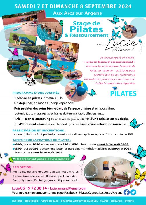 stage de Pilates sept 2024 avec Lucie Armand
